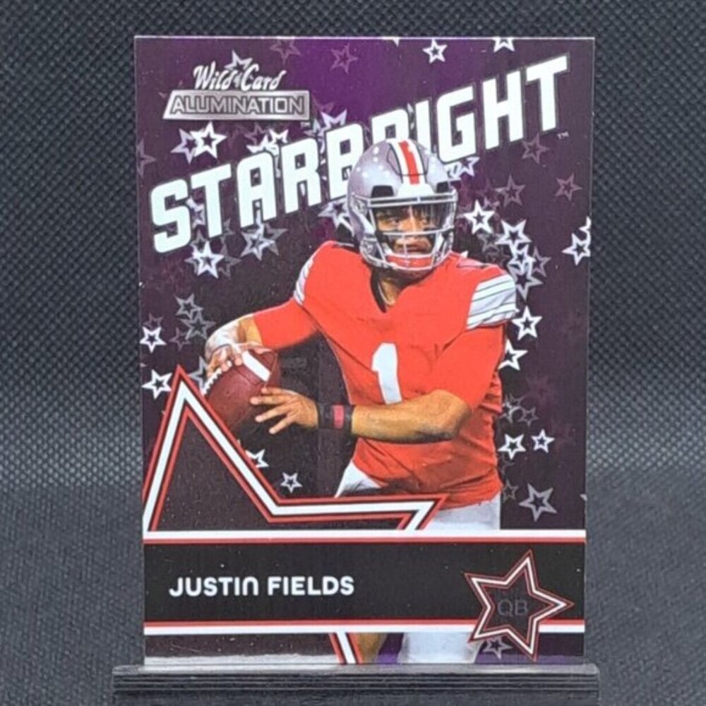 Justin Fields RC 2021 Wild Card Alumination StarBright #SB-3 Steelers